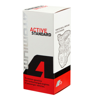 Aditivum Active Standard pro ošetření aut a motocyklů s nepřeplňovanými motory o objemu až 1,6 l pro eliminaci spotřeby oleje, zadírání, obnovení komprese a výkonu